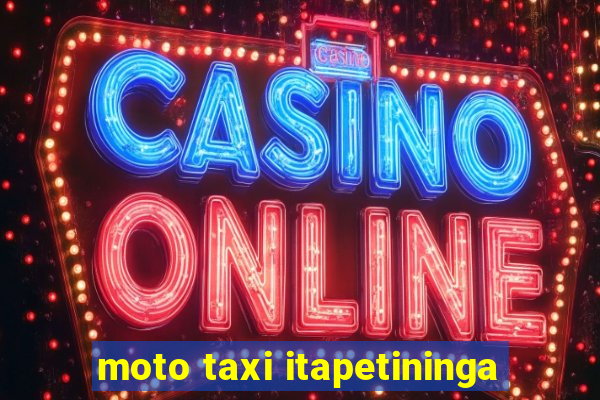 moto taxi itapetininga